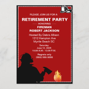 Convites Reforma do Bombeiro/Reforma do Chefe de Bombeiro