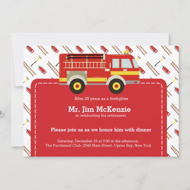 Convites Reforma dos bombeiros (Frente)