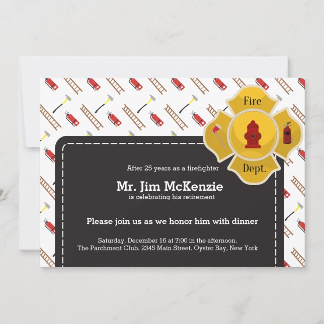 Convites Reforma dos bombeiros (Frente)