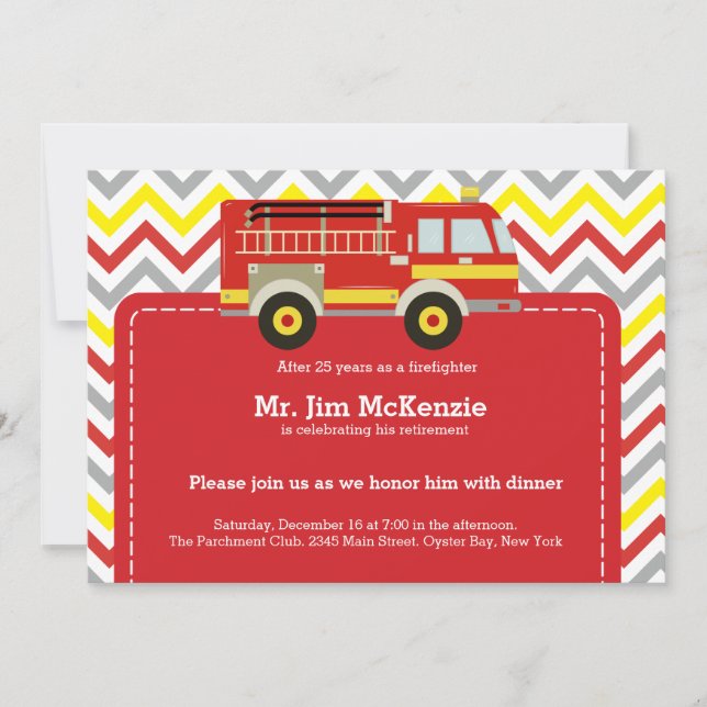 Convites Reforma dos bombeiros (Frente)