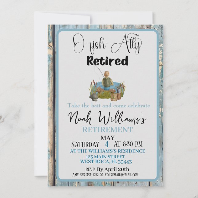 Convites Reforma dos Pescadores Engraçados, Retirada De Pei (Frente)