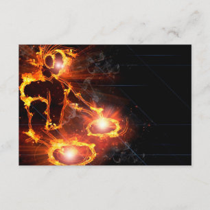 Convites Refrigere partido flamejante do fogo do ícone do