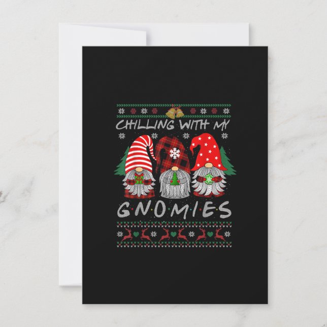 Convites Refrigerindo com Gnomies Gnomies Natal Buffalo (Frente)