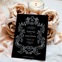 Regal Black | Vintage Casamento-Quadro Barroco