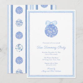 Convites Regência Chinoiserie - Partido de Trimagem de Árvo