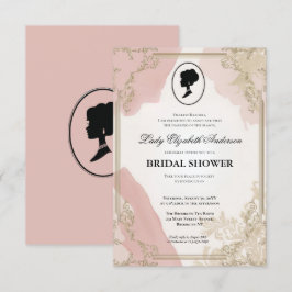 Convites Regência era Florals Bridgerton - Chá de panela In