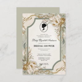 Convites Regência era Florals Bridgerton - Chá de panela In