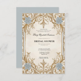 Convites Regência era Florals Bridgerton - Chá de panela In