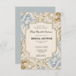 Convites Regência era Florals Bridgerton - Chá de panela In