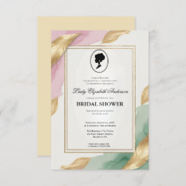 Convites Regência era Florals Bridgerton - Chá de panela In