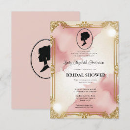 Convites Regência era Florals Bridgerton - Chá de panela In