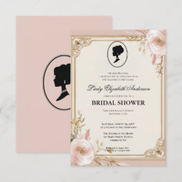 Convites Regência era Florals Bridgerton - Chá de panela In