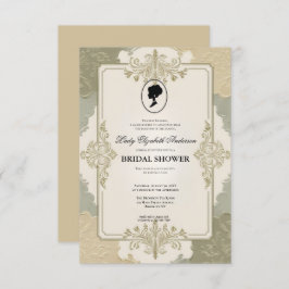 Convites Regência era Florals Bridgerton - Chá de panela In