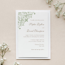 Convites Regência Francesa Elegante - Fleur de Lis - Padrão