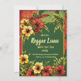 Convites Reggae Luau