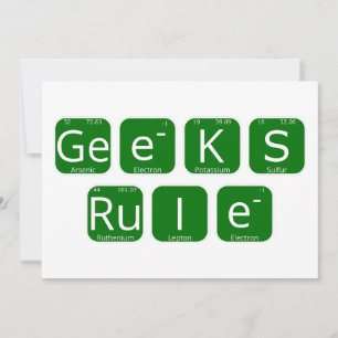 Convites Regra de geeks Slogan de Mesa Periódico