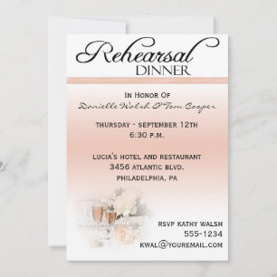 Convites Rehearsal Dinner Invitations