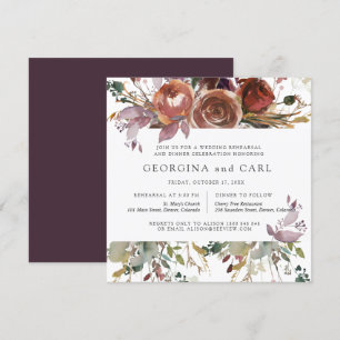 Convites Rehearsal Dinner Invitations  Butterum & Plum