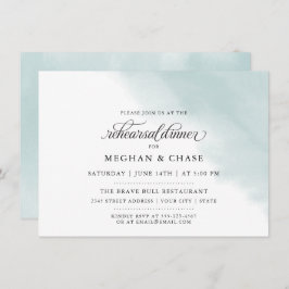 Convites Rehearsal Dinner | Vidro Verde Teal