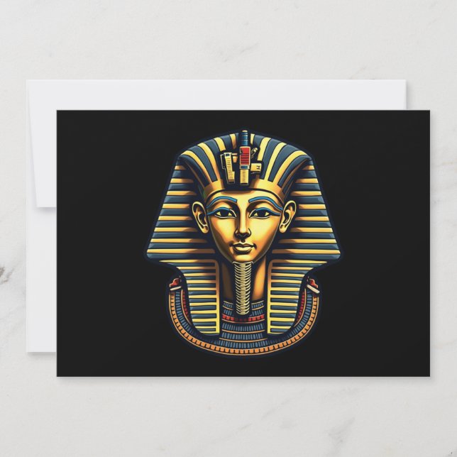 Convites Rei Faraó Tutankhamun Pharaó Antigo Egípcio (Frente)
