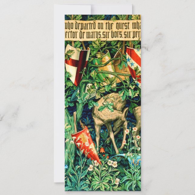 Convites Rei Medieval Arthur William Morris (Frente)