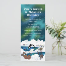 Reindeer do Urso Polar Ártico Walrus Orca Narwhal