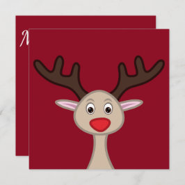 Convites Reindeer personagem de desenho animado