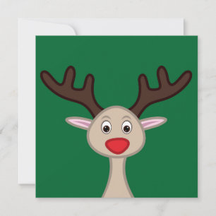 Convites Reindeer personagem de desenho animado