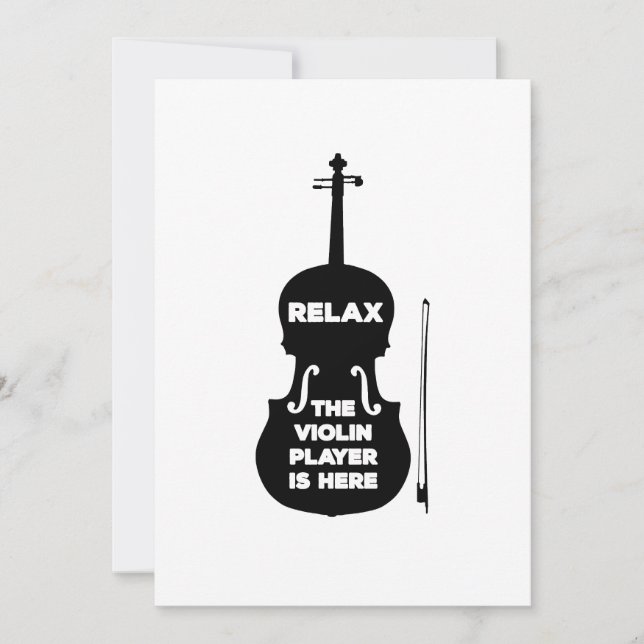 Convites Relaxe, o Jogador de Violino está aqui (Frente)