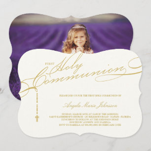 Convites Religião Moderna Rosária Primeira Santa Foto Com