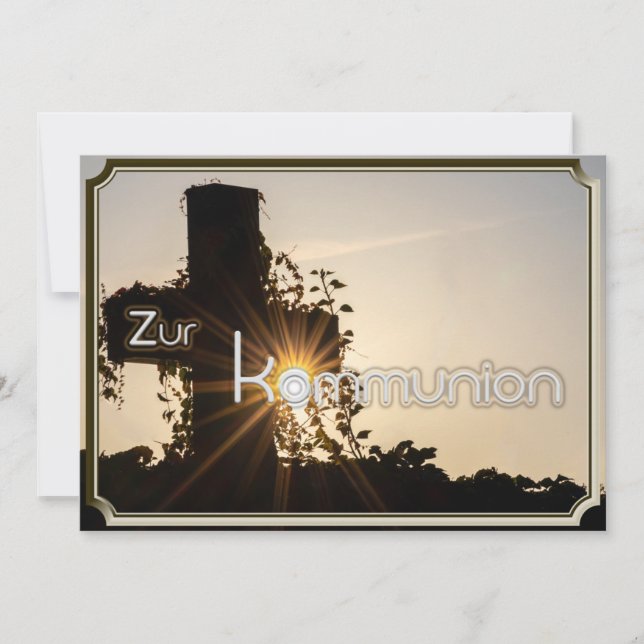 Convites Religiöse Einladung zur Kommunion (Frente)
