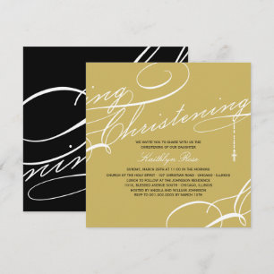 Convites Religioso Dourado Moderno Criador Escriturado