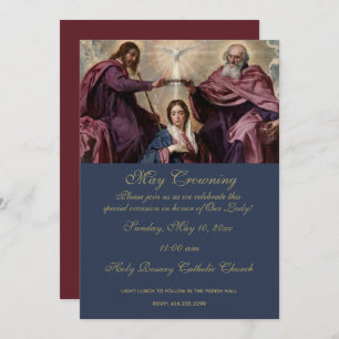 Convites Religioso Que Pode Cortar O Dia de as mães De Mary