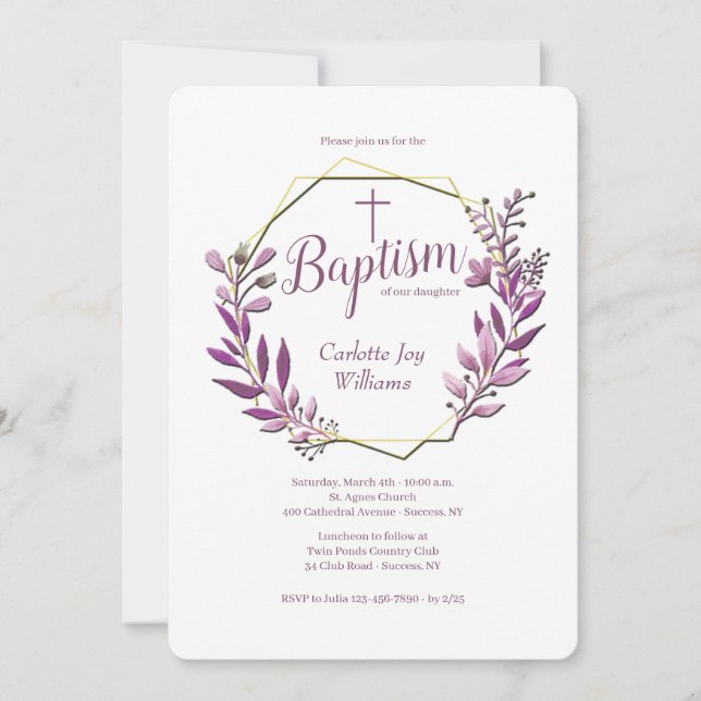 Convites Religiosos Reunidos (Rosa) (Frente)