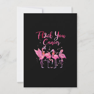 Convites Relógio Seu Cancer De Mama Flamingo Cor-De-Rosa Ro