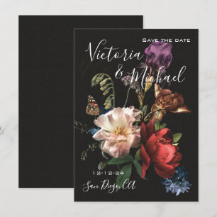 Convites Rembrandt Floral Save the Date Casamento