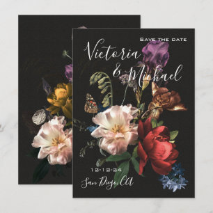 Convites Rembrandt Floral Save the Date Casamento