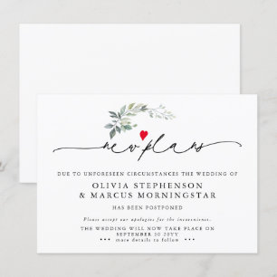 Convites Rendimento Moderno Adiou Novos Planos de Evento