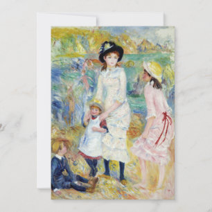 Convites Renoir - Crianças em Seashore, Guernsey