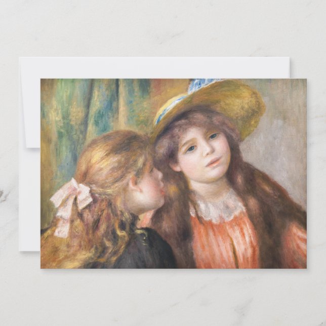 Convites Renoir - Retrato de Duas Meninas (Frente)