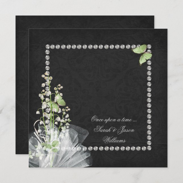 Convites Renovação de lírios e diamantes (Frente/Verso)