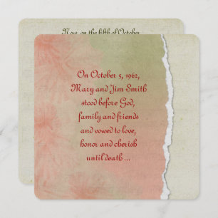 Convites Renovação de Velas de Papel Torn