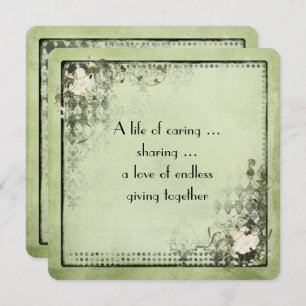 Convites Renovação de Vintage de Vows