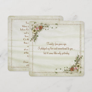 Convites Renovação de Voto de Aniversário de Casamento