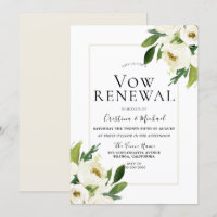 Renovação de Votos Creme Floral Rosa Branca