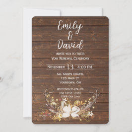 Convites Renovação de Votos de Casamento com Chifres de Vea