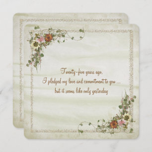 Convites Renovação de Vow do Aniversário de Casamento