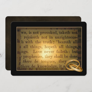 Convites Renovação de Vow dos Anéis de Casamento