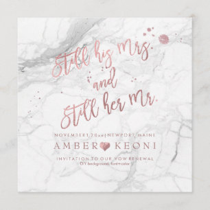 Convites Renovação de Vow PixDezines/Rosa de Faux Dourado