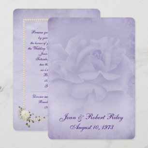 Convites Renovação de Vow Rosa desbotada